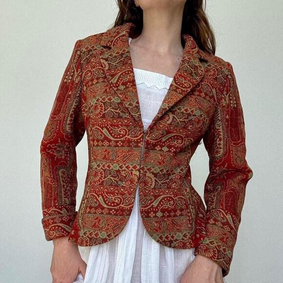 Worthington Jackets & Blazers - Vintage boho quilted blazer